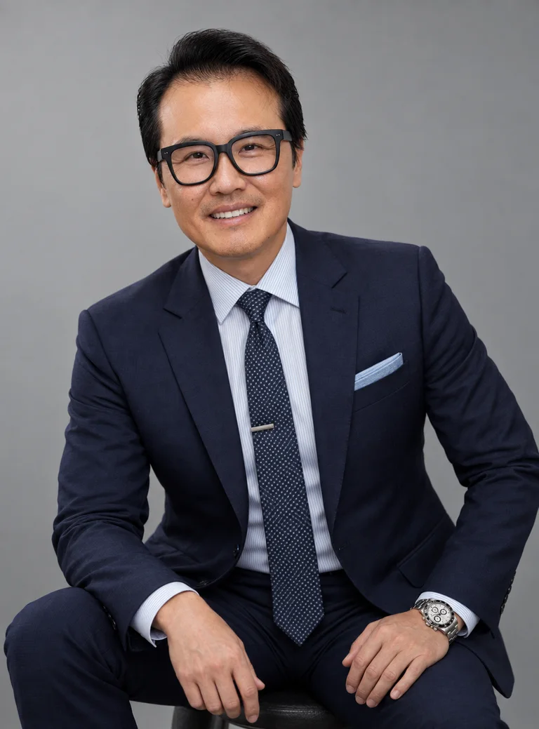 Sung Won, MD smiling in a navy suit